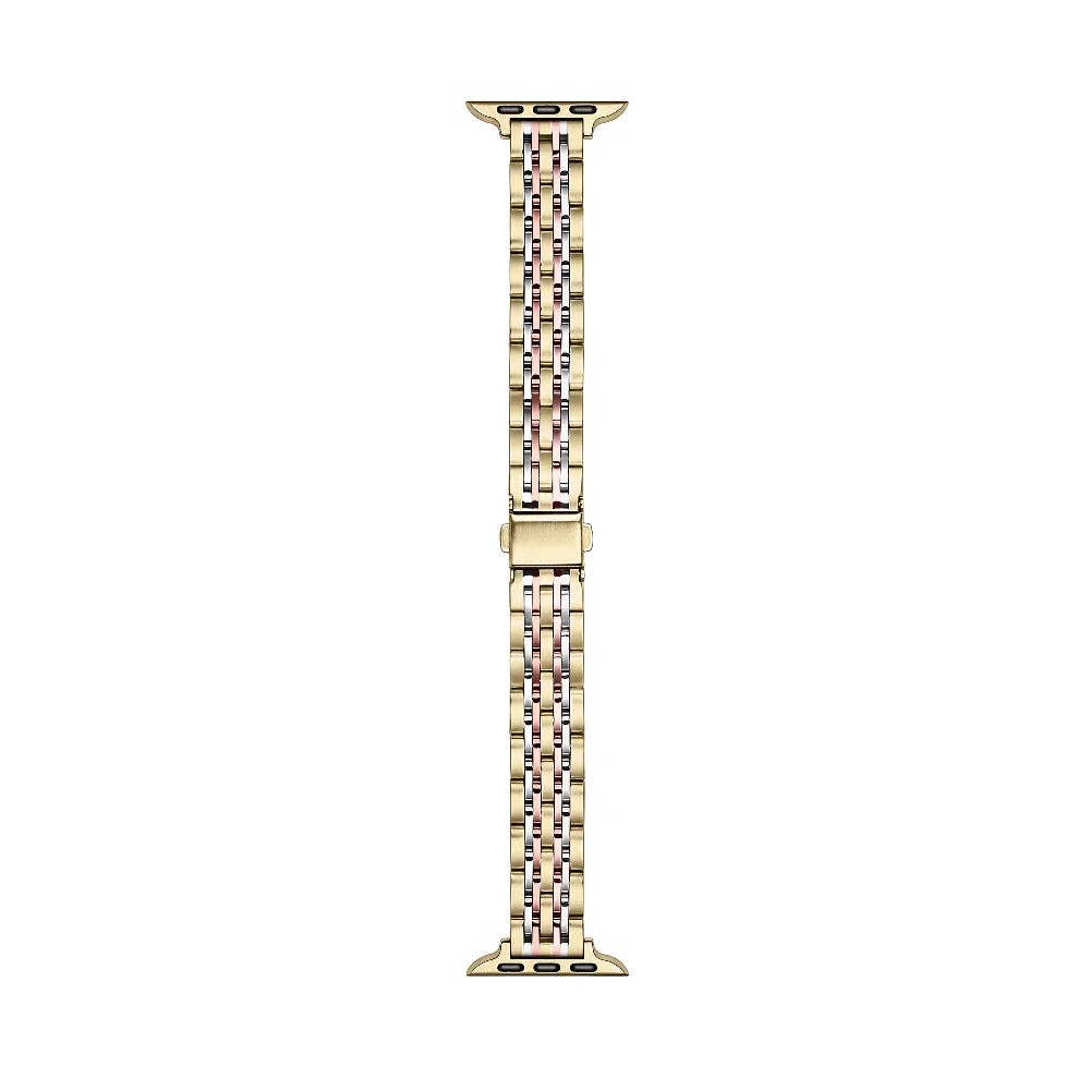 Rainey Skinny Stainless Steel Band for Apple Watch: Silver/Gold / Fits All Models Posh Tech