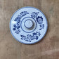 European Blue Floral Ceramic Round Lid Orlando Estate Auction