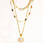 18k Gold Non-Tarnish Stackable Necklaces : Yellow Gold / Charlee-Gold