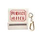 Perfect Match Leather Bag Charm for Airtag®: White Posh Tech