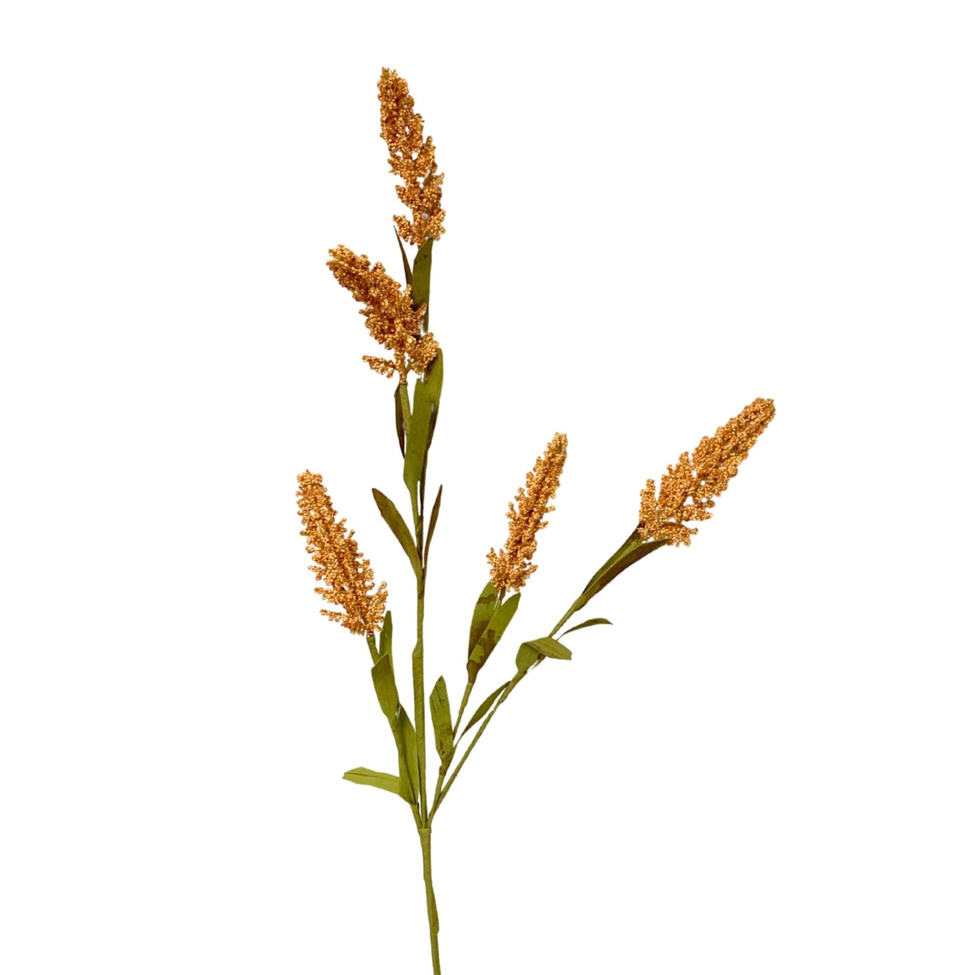 Faux Millet Spray - Orange