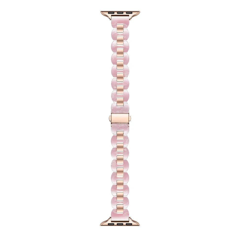 Aria Resin Stainless Steel Band for Apple Watch: Tortoise / Fits All Models Posh Tech