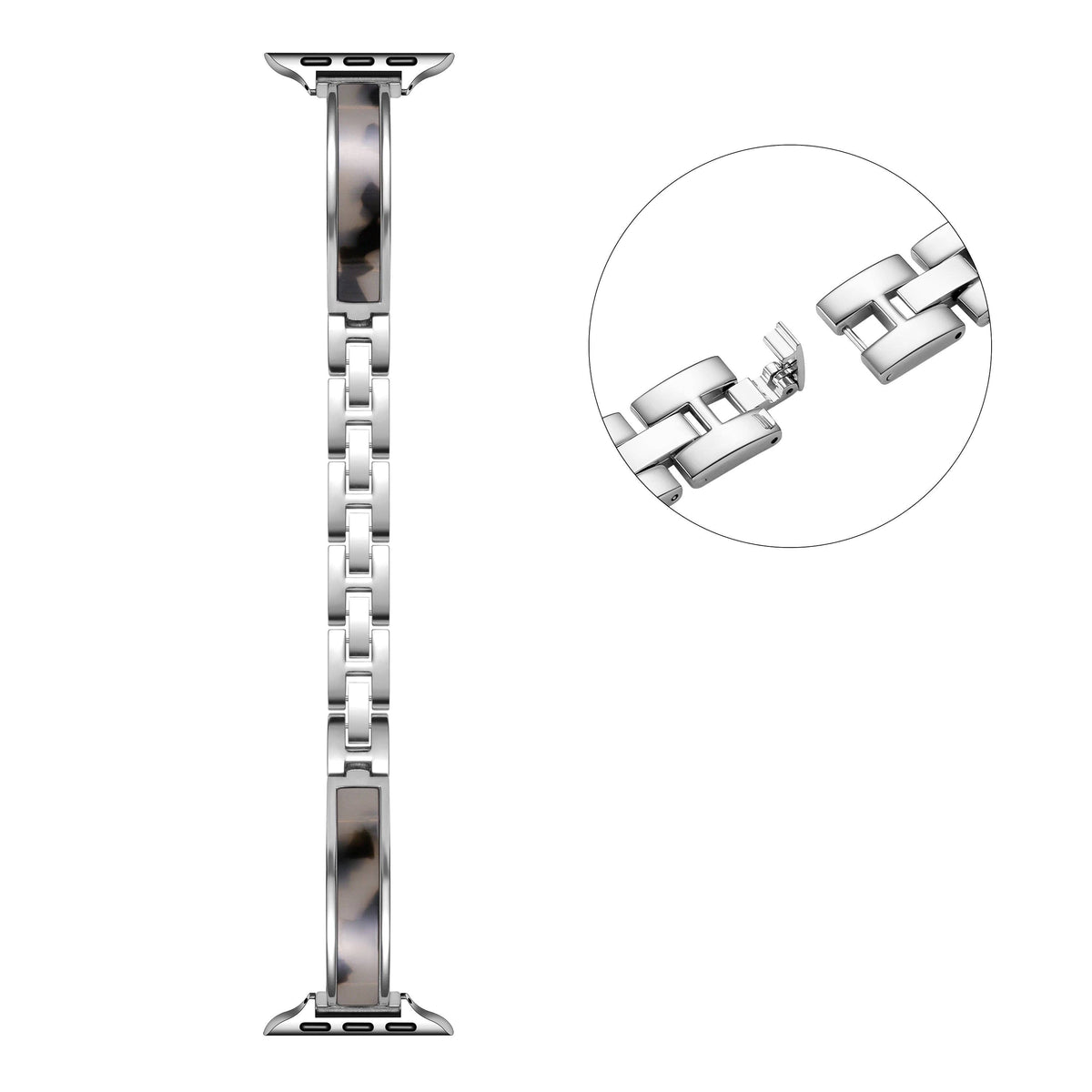 Addison Tortoise Metal Band For Apple Watch: Tortoise / Fits All Models Posh Tech