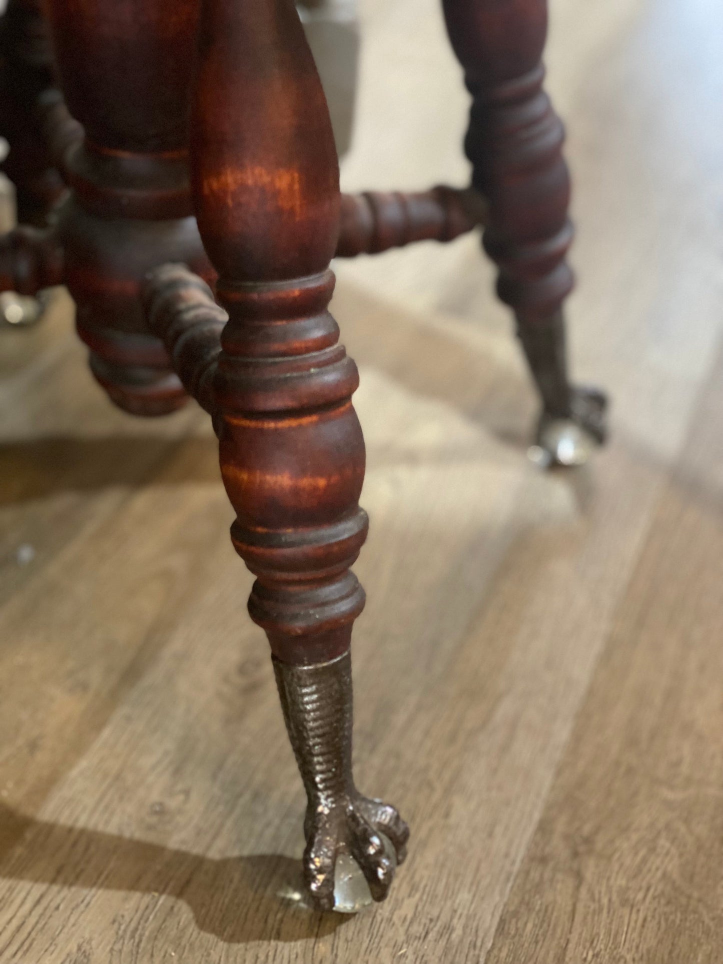 Antique Swivel Piano Chair