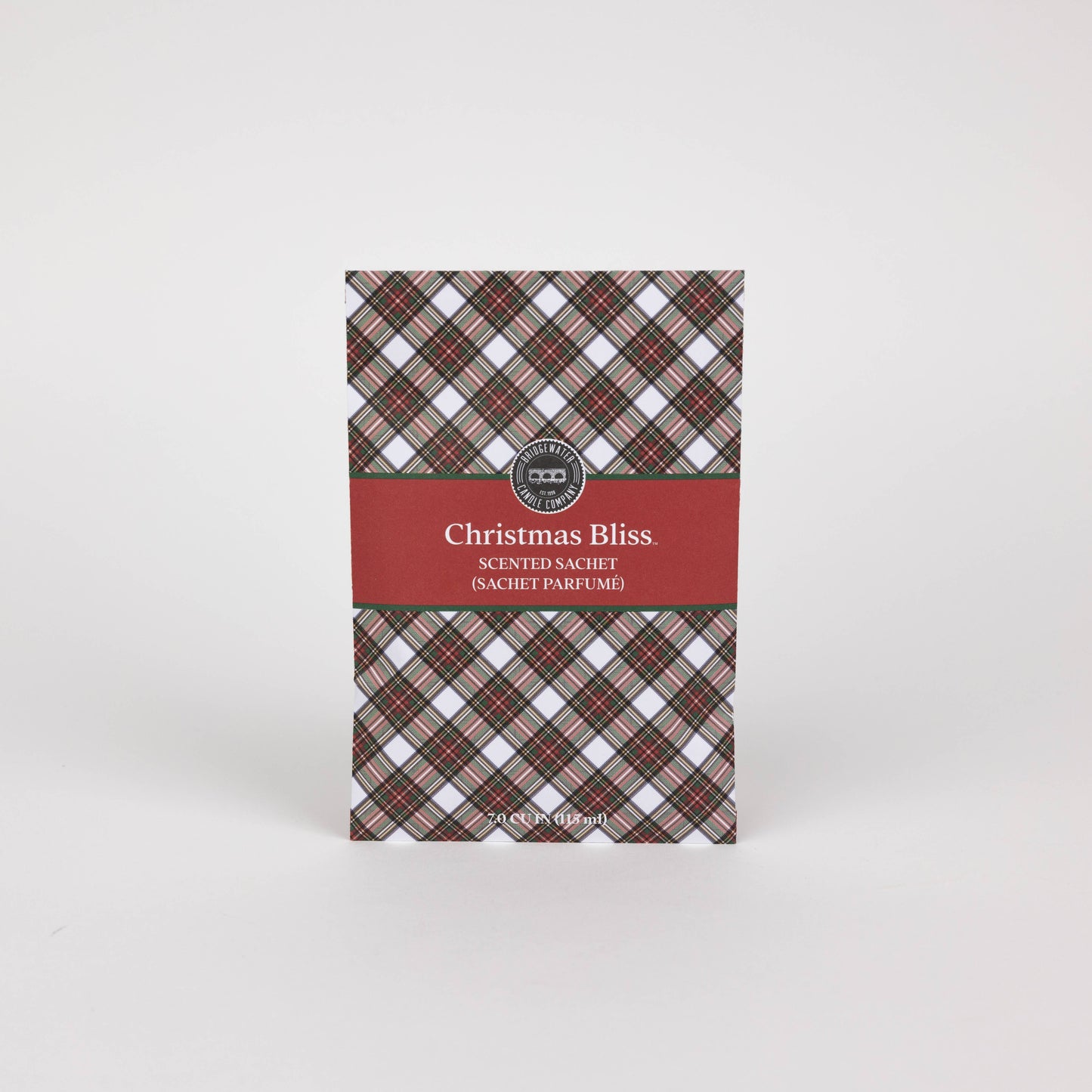 Christmas Bliss Plaid Sachet - 9 Pack | Christmas Gift Bridgewater Candle Company