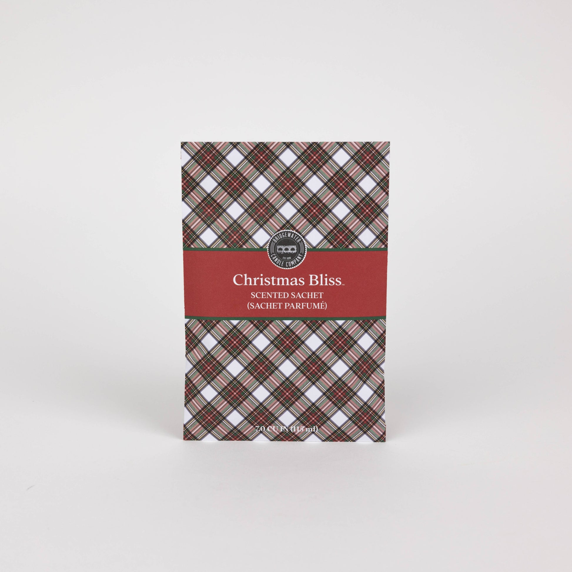 Christmas Bliss Plaid Sachet - 9 Pack | Christmas Gift Bridgewater Candle Company