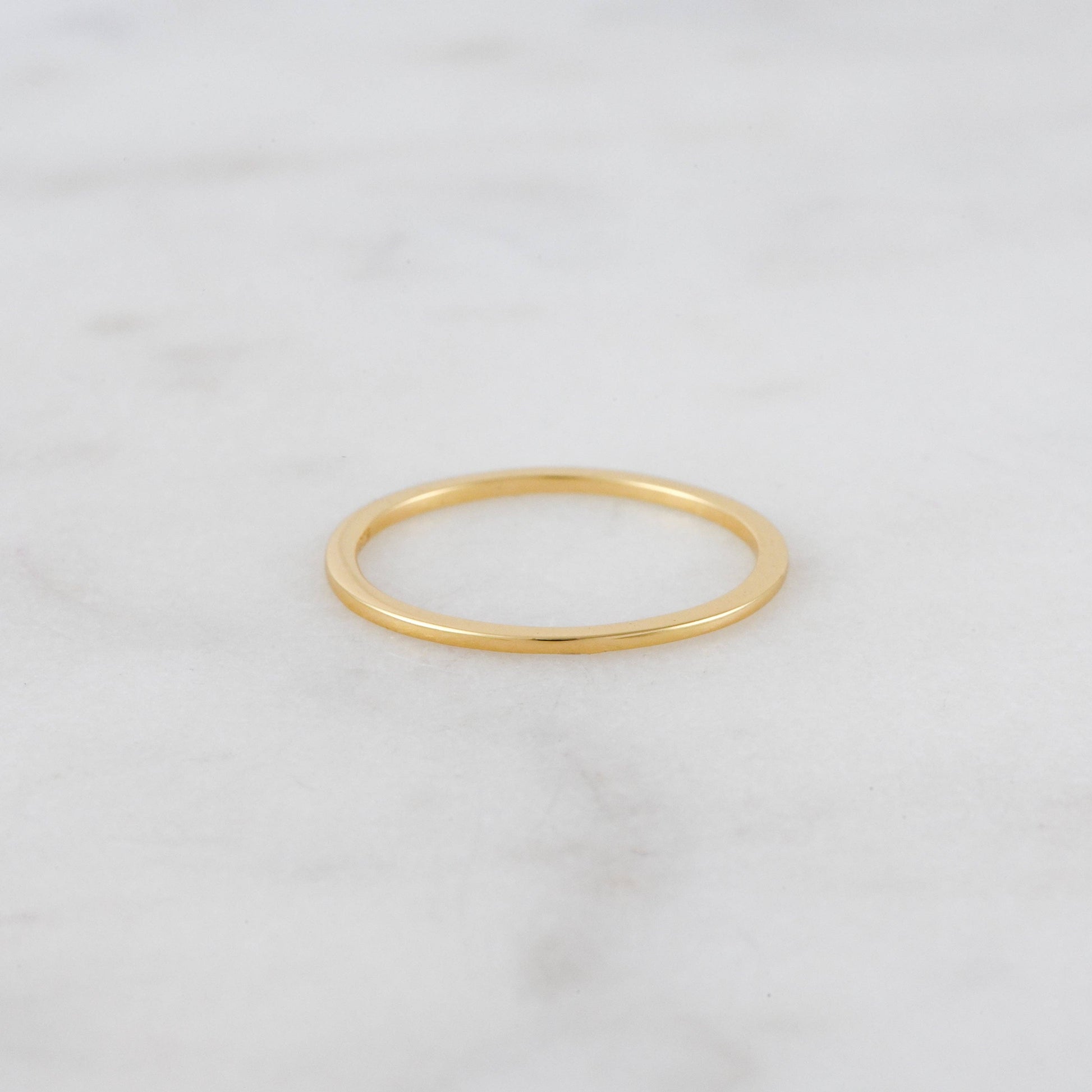Thin Plain Band: Gold / 8