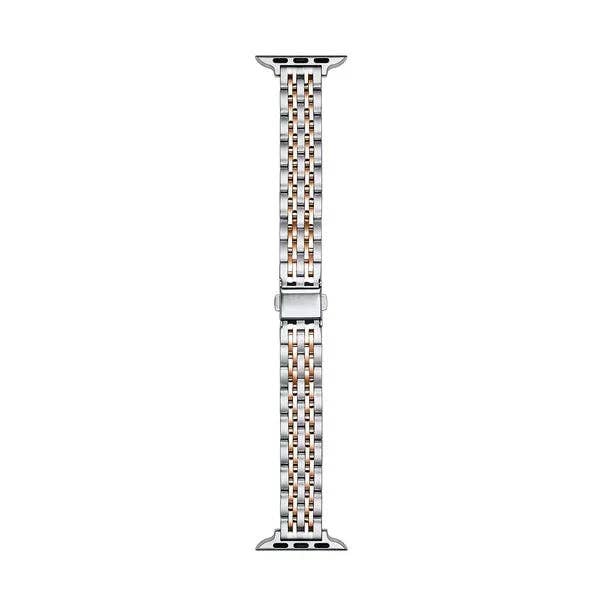 Rainey Skinny Stainless Steel Band for Apple Watch: Silver/Gold / Fits All Models Posh Tech