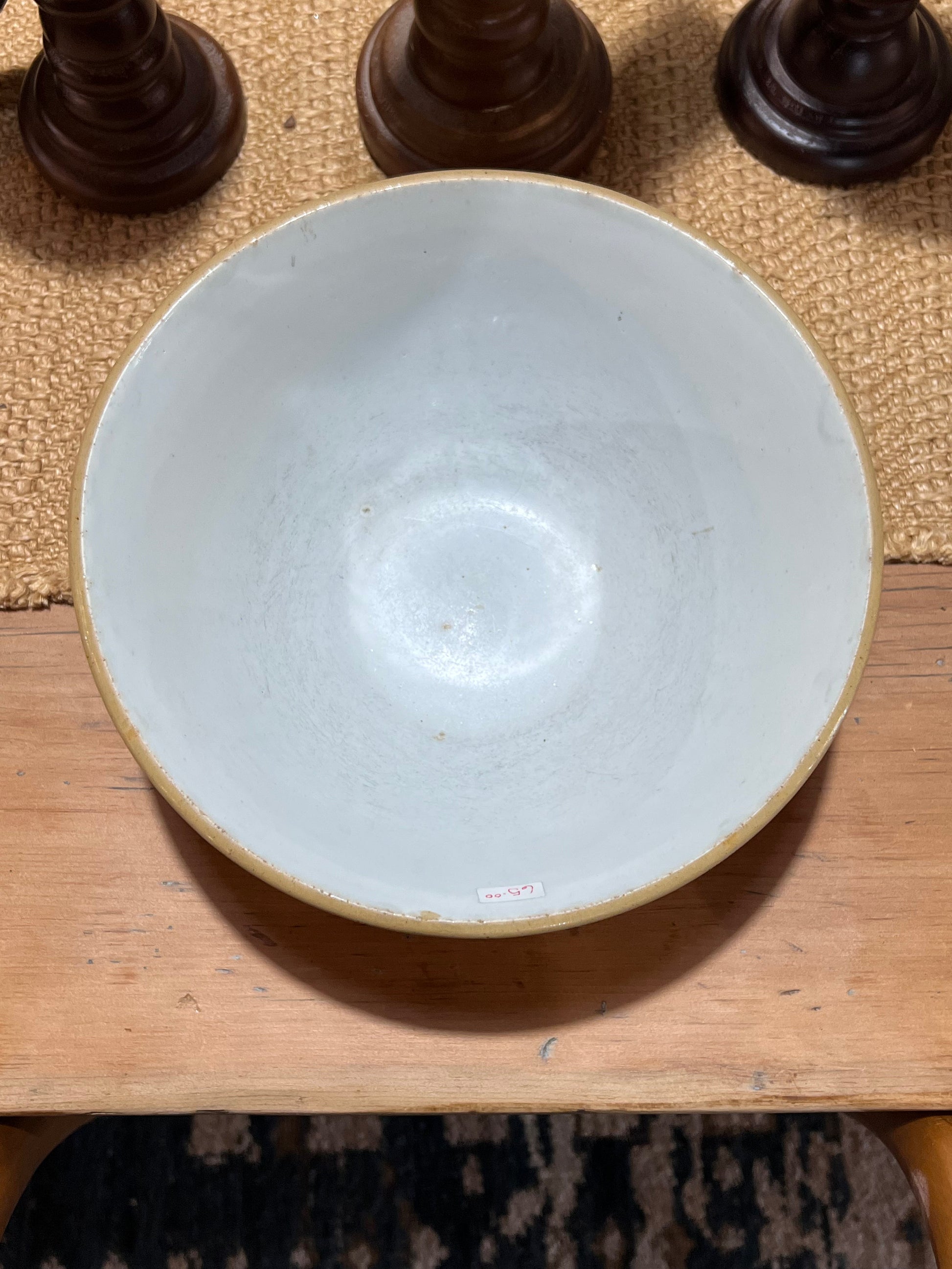 Vintage T.G. Green & Co. "Gripstand" Yellowware Mixing Bowl The Mustard Seed Collection, The Seed