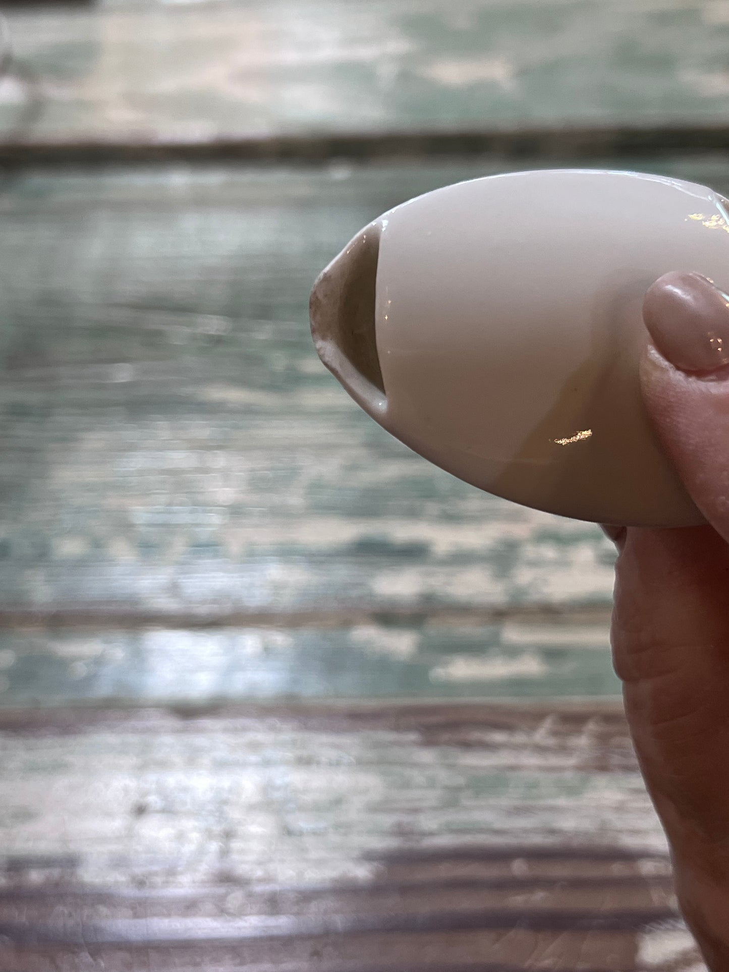 Antique Baby Invalid Feeder Cup Ironstone