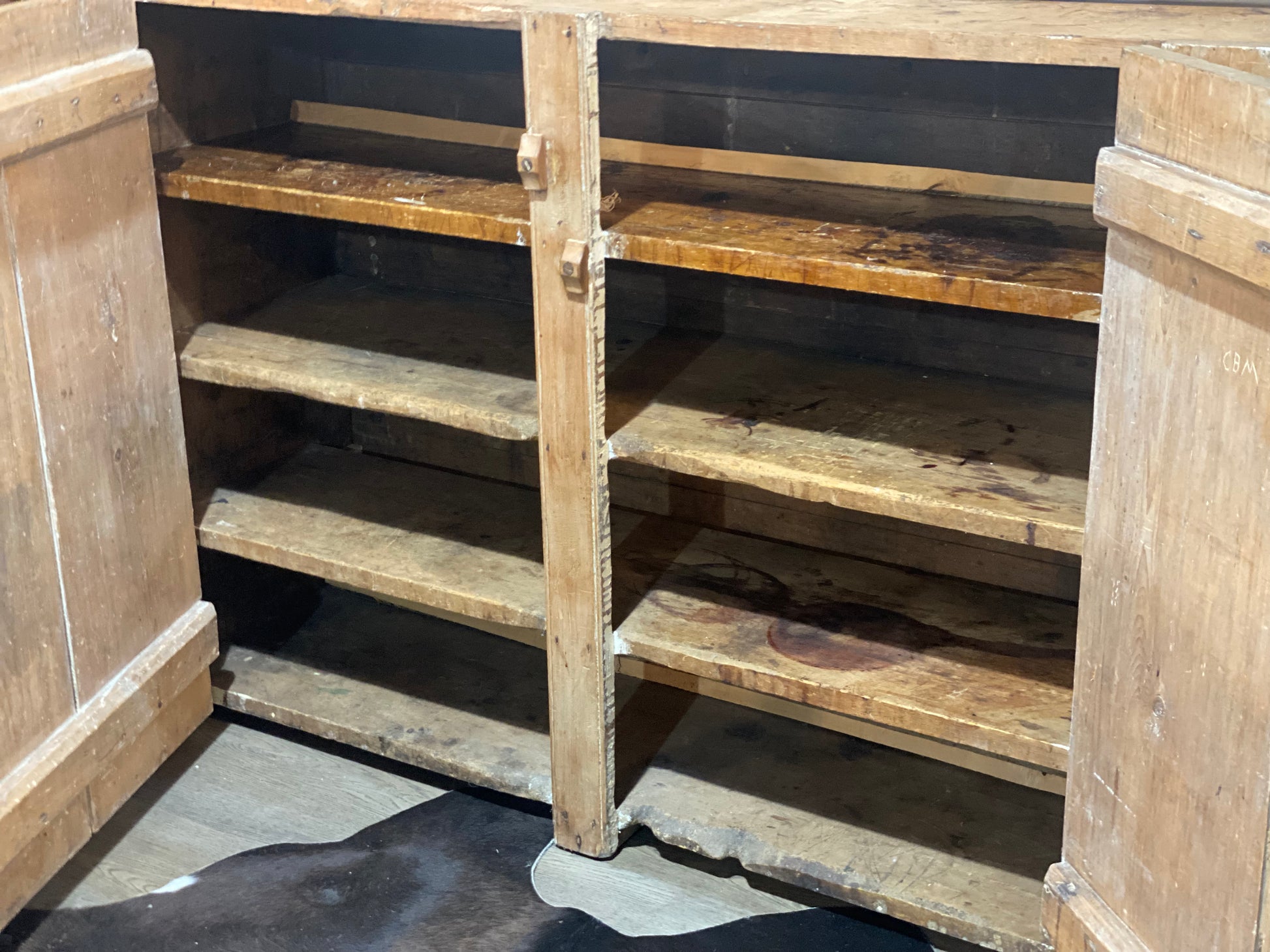 Antique Pine Jelly Cupboard