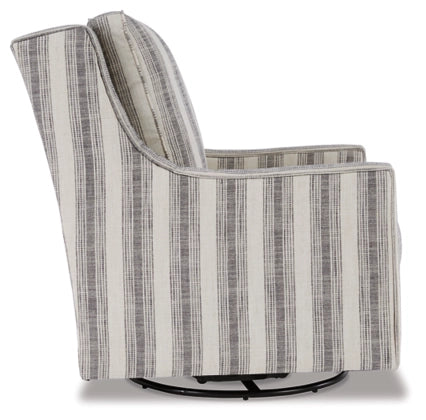 NEW! Kambria Swivel Glider Chair Ivory/Black
