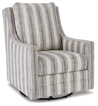 NEW! Kambria Swivel Glider Chair Ivory/Black
