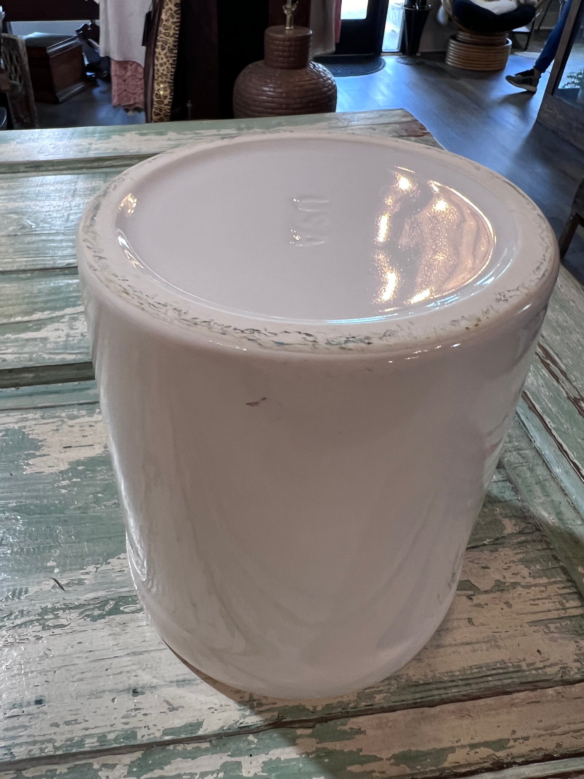 Vintage USA Marked Pottery Utensil Holder