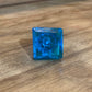 Ocean Light Blue Square Glass Knob