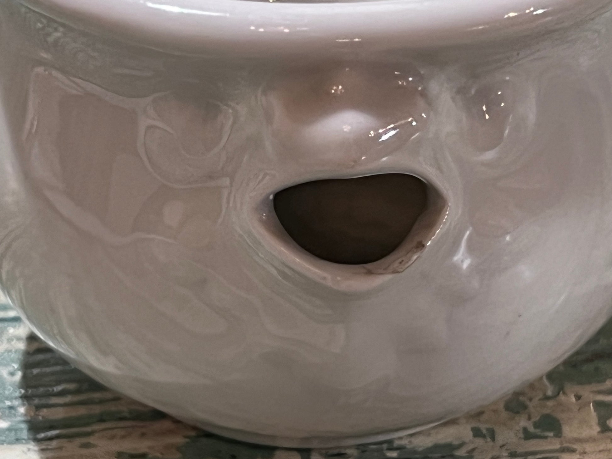 Rare Antique 1876-89 Haviland Lady’s Portable Spittoon White Porcelain