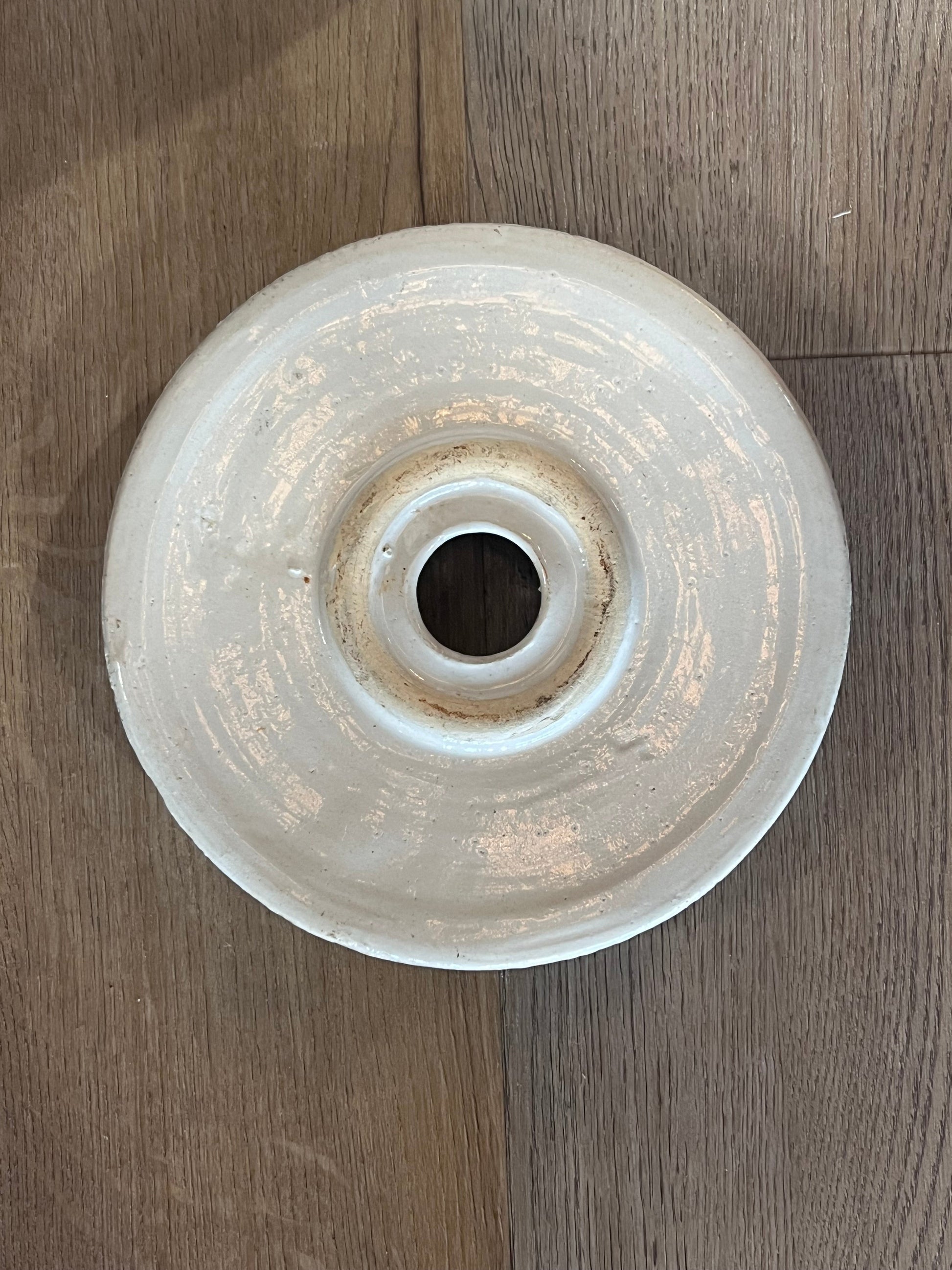 Antique Salt-Glazed Stoneware Butter Churn Crock