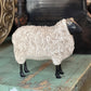Set Of Three Artisan Carved Fleece Sheeps The Mustard Seed Collection