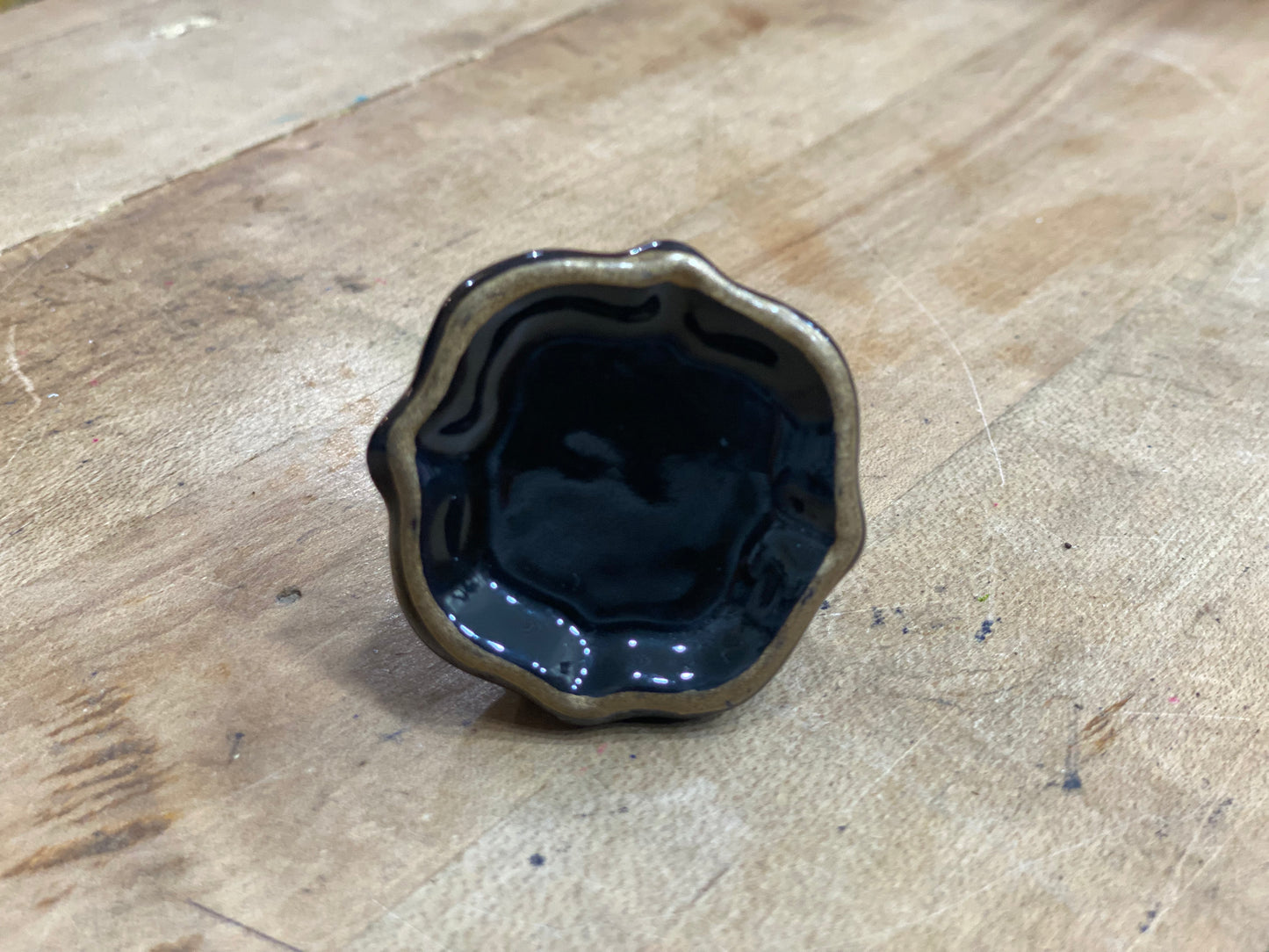 Black Gold Ceramic Knob