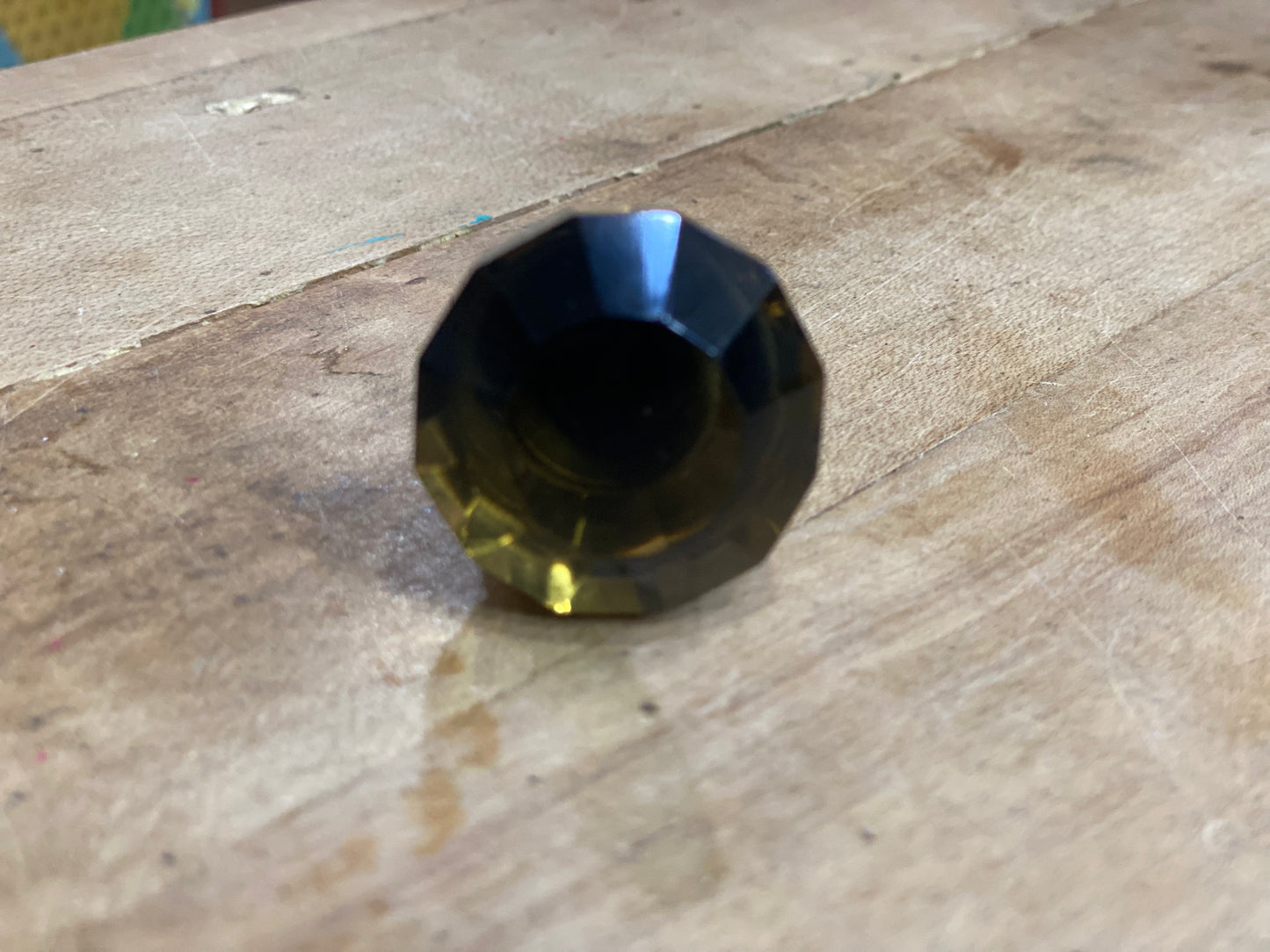 Caramel Brown Glass "Mud Puddle" - SINGLE KNOB