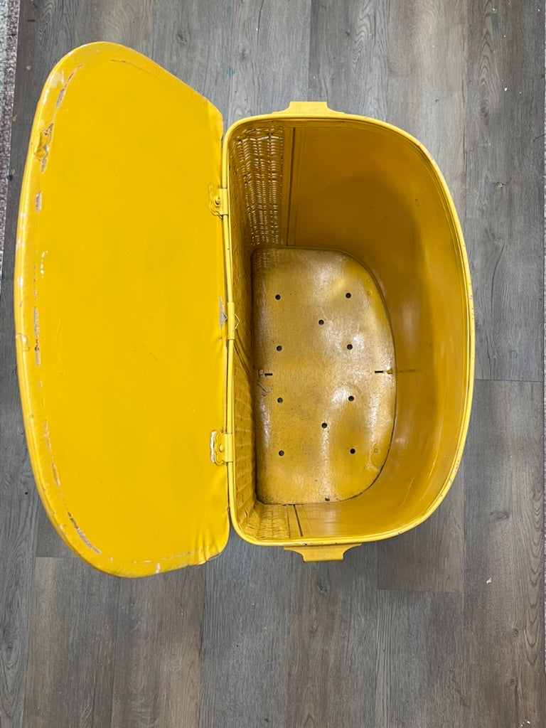 Vintage Mid-Century Woven Laundry Hamper The Mustard Seed Collection, The Seed