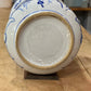 German Blue Onion Salt Box with Lid Orlando Estate Auction