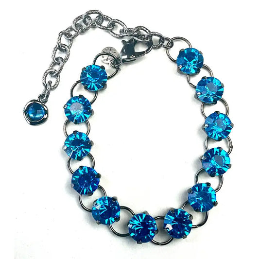 Capri Blue Rhinestone Bracelet