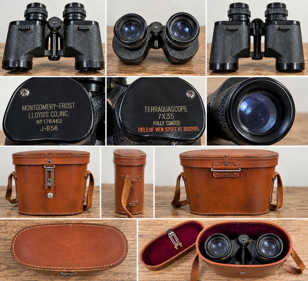 Vintage 1960s Terraquascope 7x35 Wide Angle Binoculars by Hiyoshi Japan – Original Case The Mustard Seed Collection, The Seed