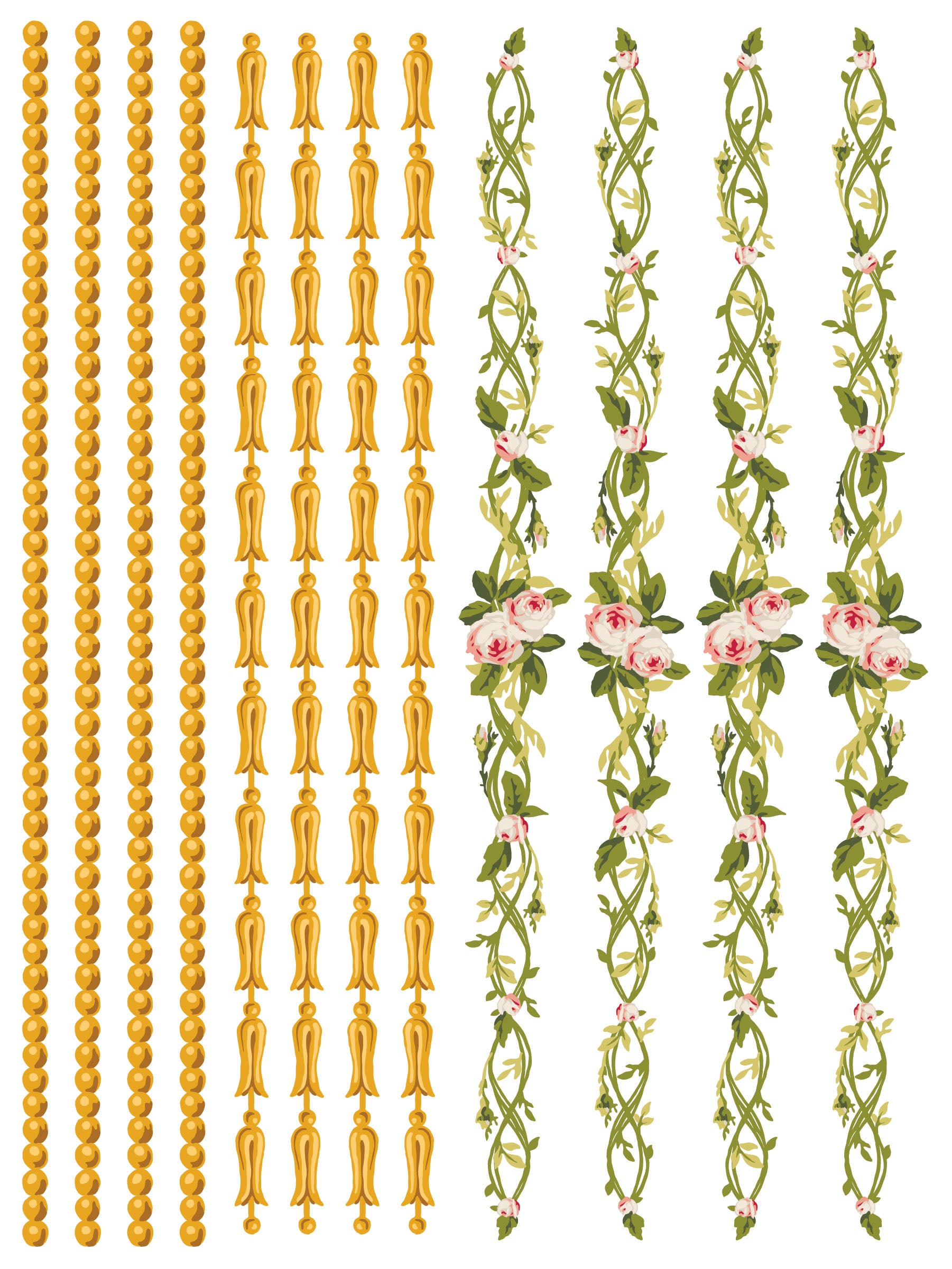 Petite Fleur Pink IOD Paint Inlay 12x16 Pad