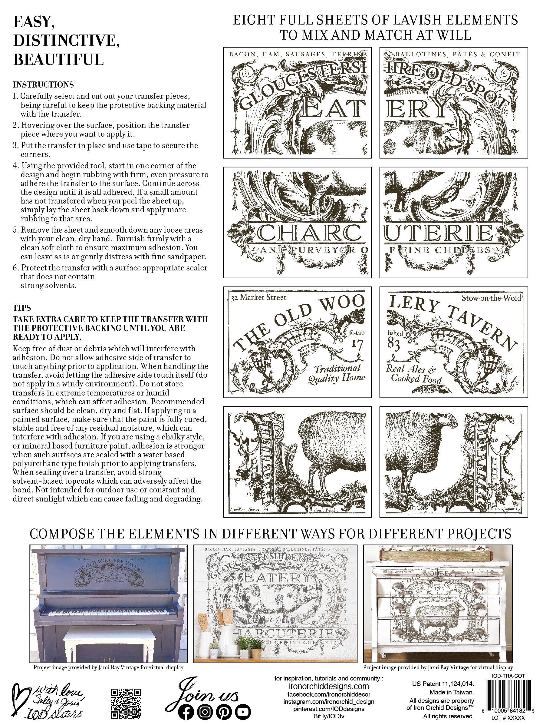 Cotswolds IOD Transfer 12x16 PadЄ