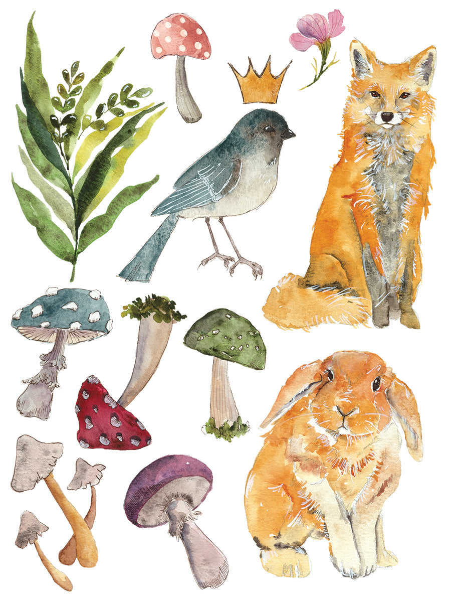 Whispering Willow IOD Transfer 12x16 PadЄ