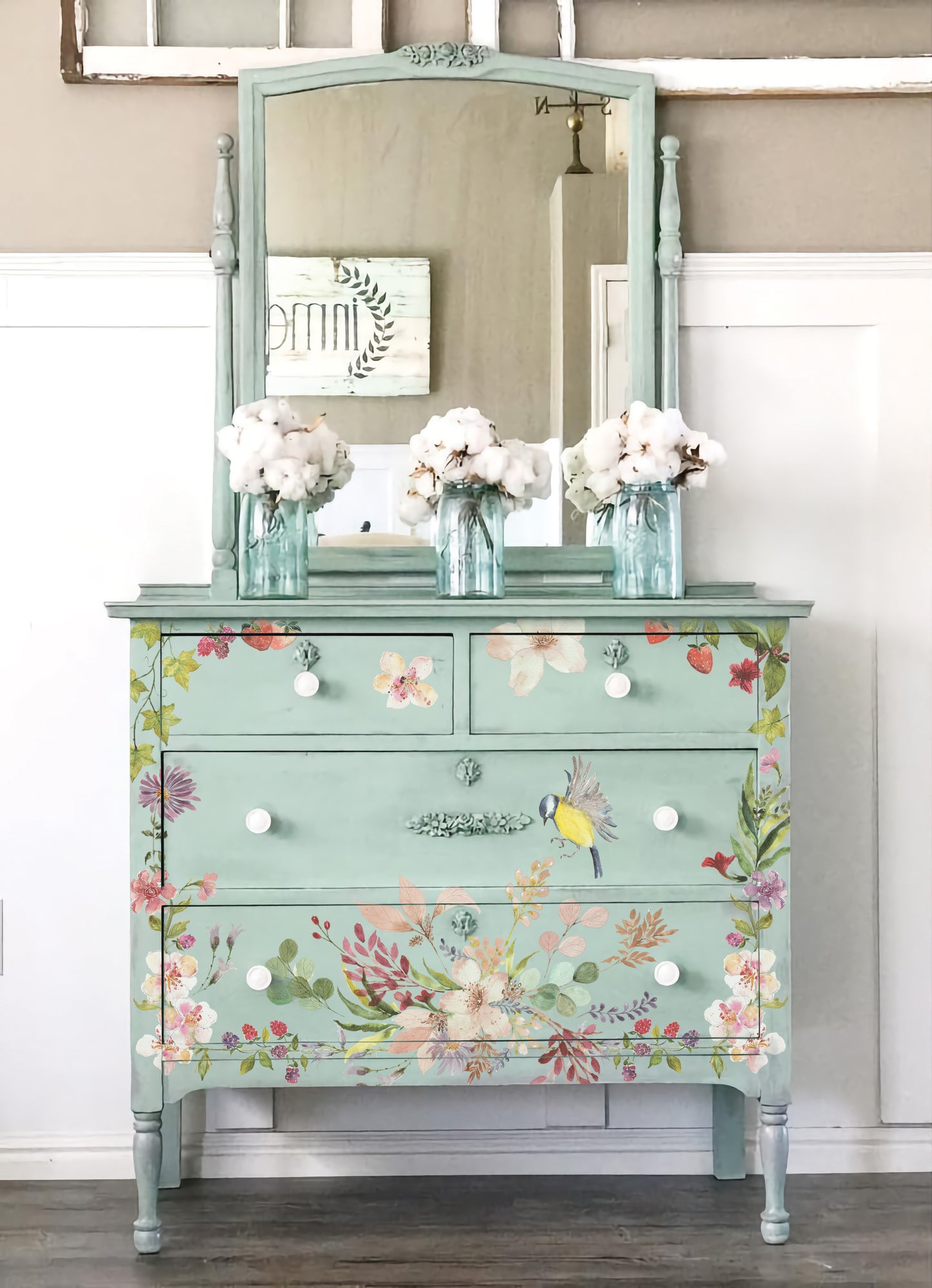 Whispering Willow IOD Transfer 12x16 PadЄ