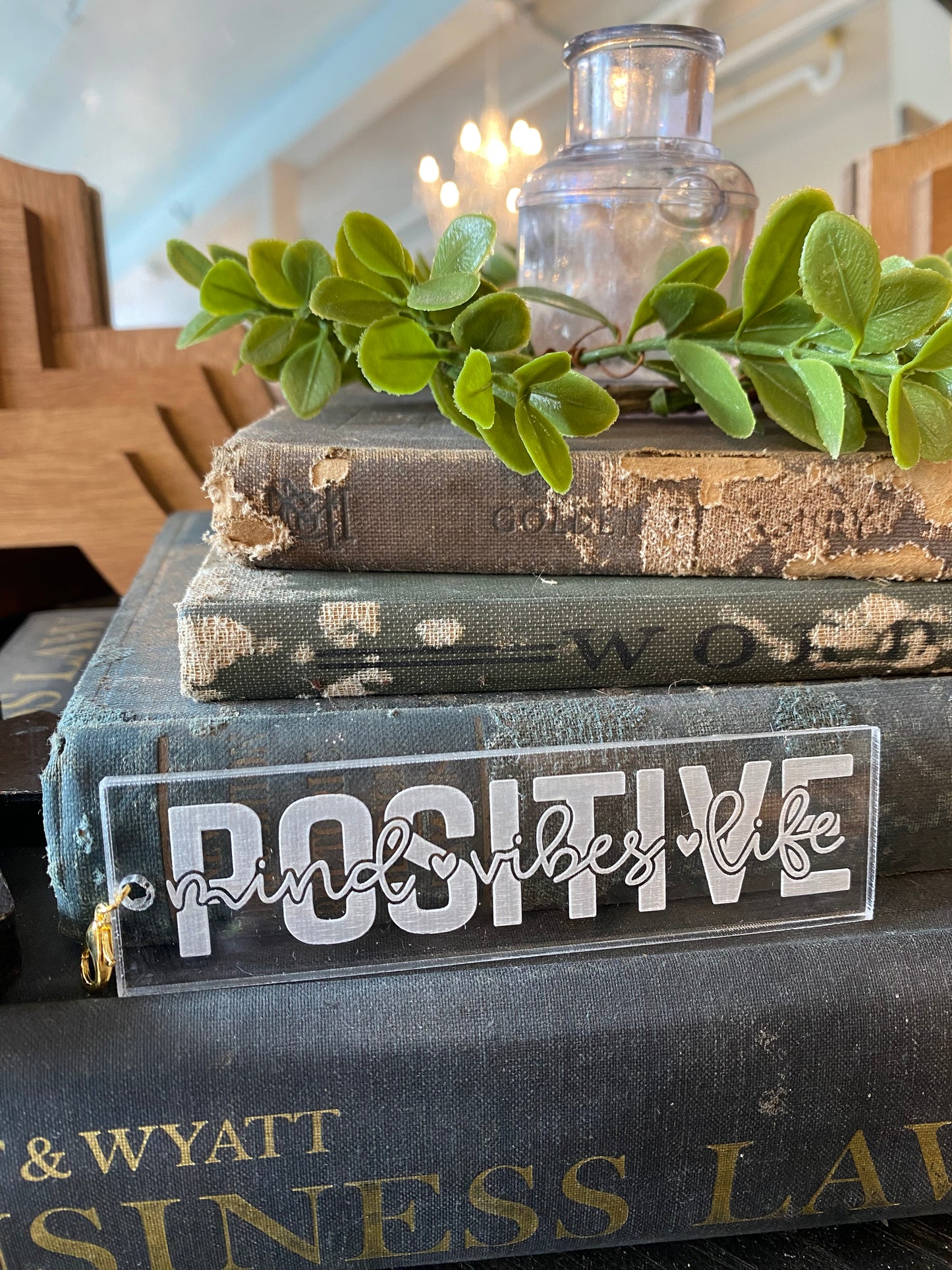 Positive Flowers SVF Acrylic Keychain or Bag Charm