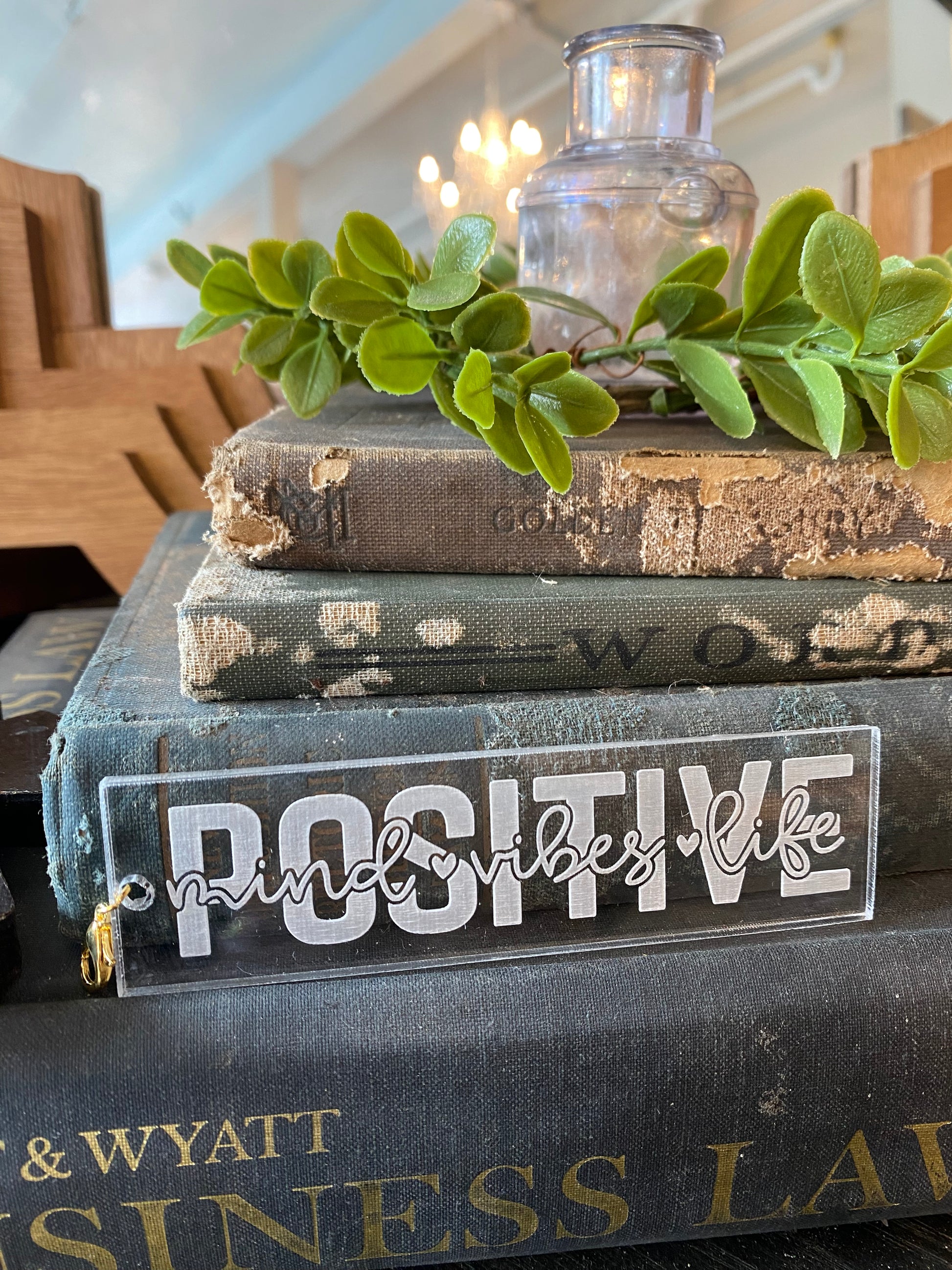 Positive Flowers SVF Acrylic Keychain or Bag Charm