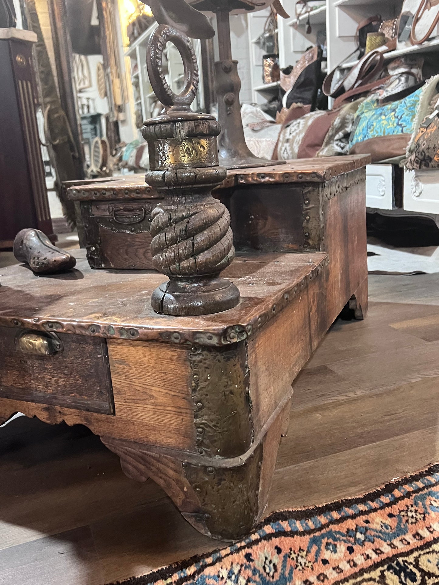 Antique Authentic Whittmore Polishes Shoe Shining Station