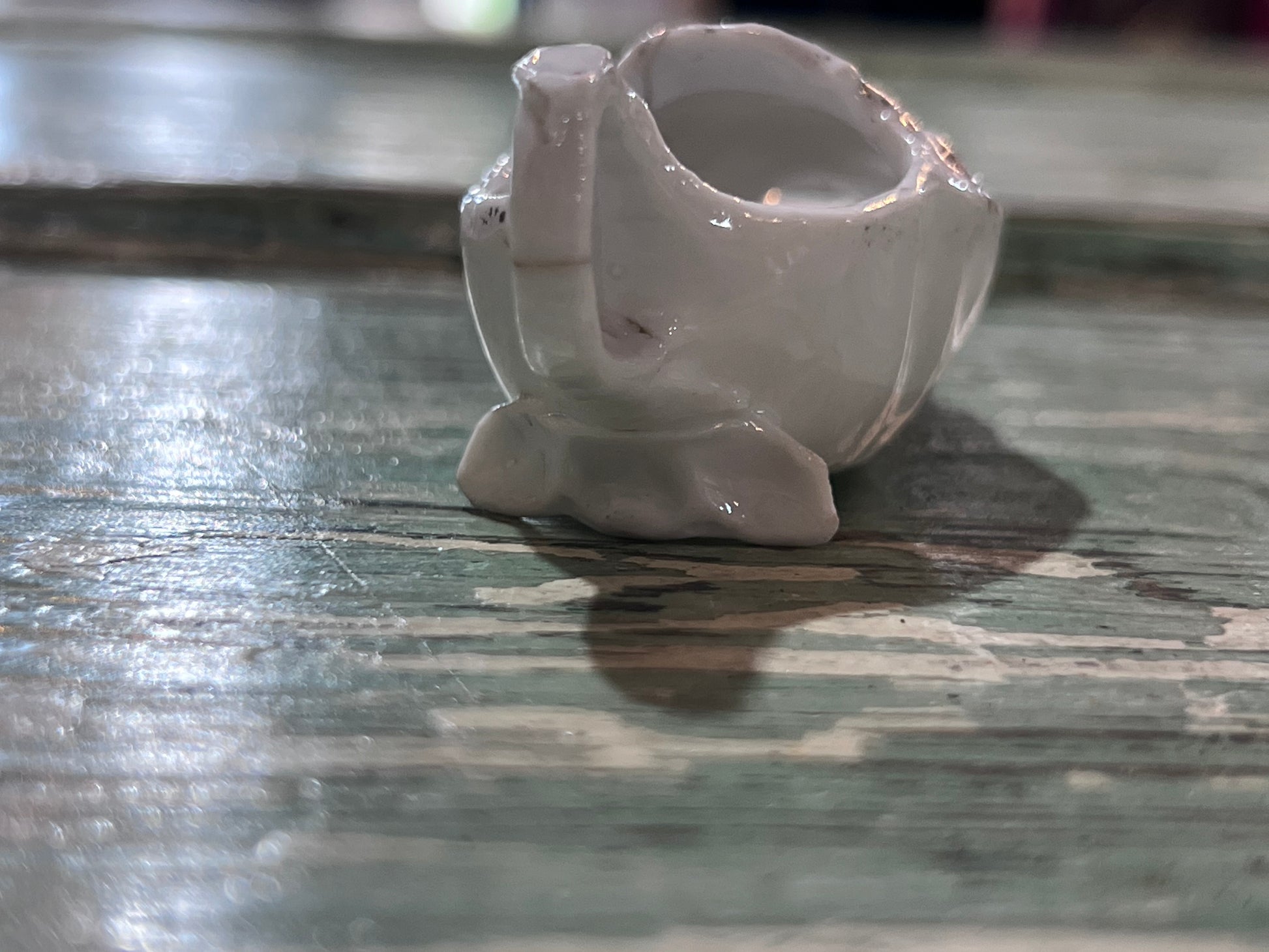 Antique Baby Invalid Feeder Cup Ironstone