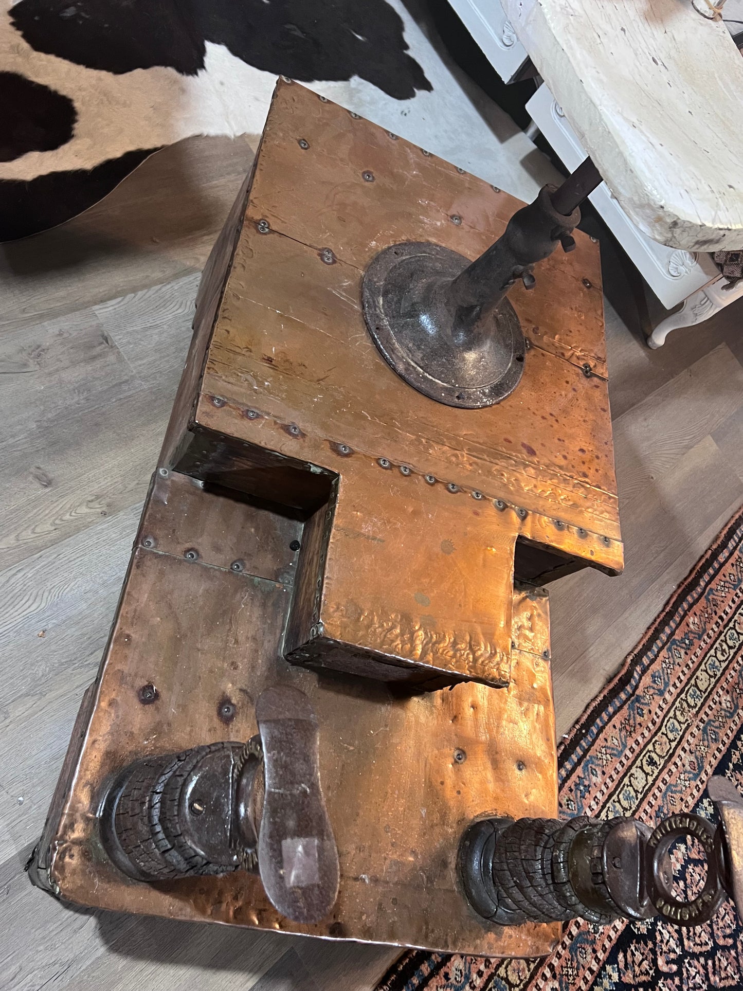 Antique Authentic Whittmore Polishes Shoe Shining Station