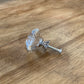 Clear Cut Glass Knob