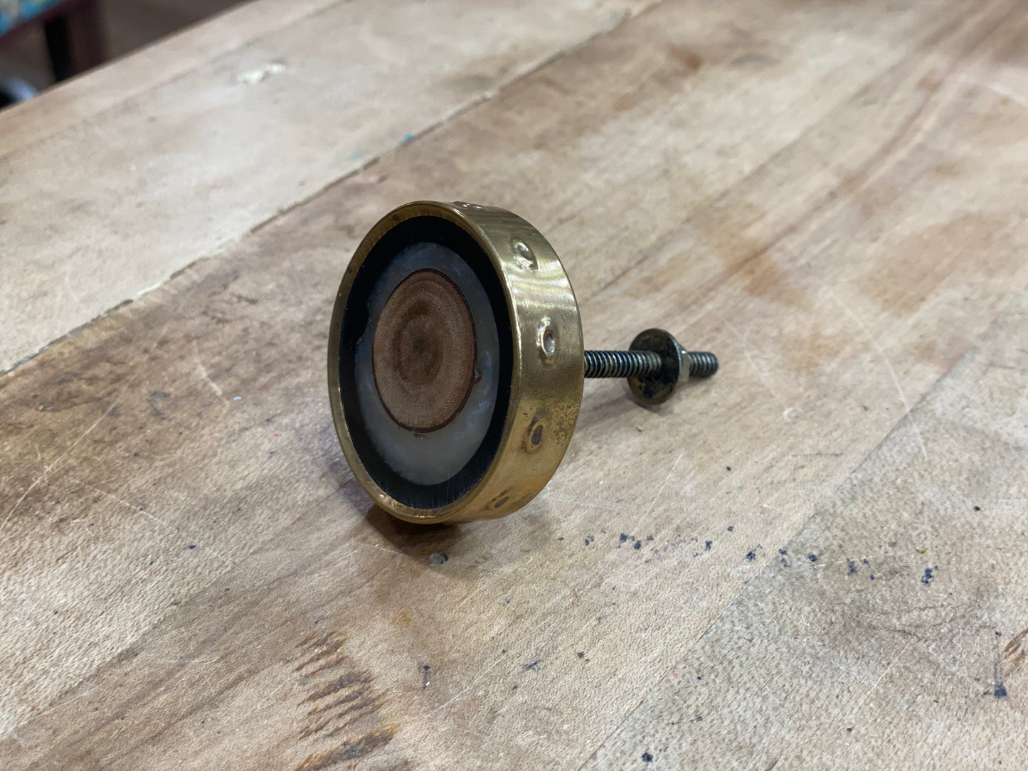 Wooden Bro Metal Knob