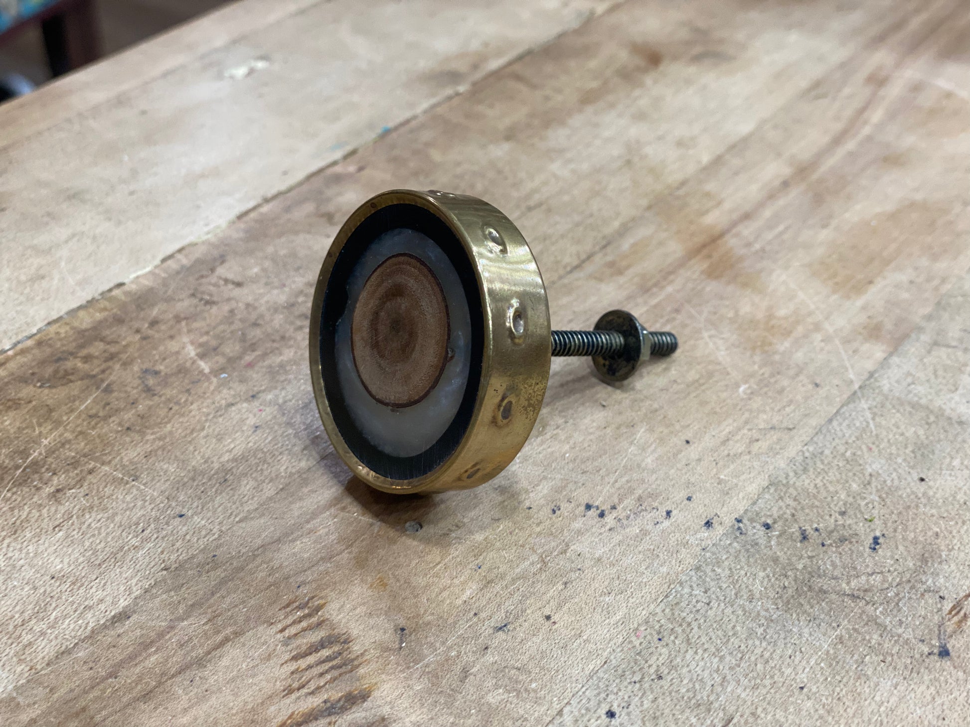 Wooden Bro Metal Knob