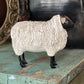 Set Of Three Artisan Carved Fleece Sheeps The Mustard Seed Collection
