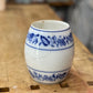 European Blue Floral Ceramic Rice Storage Jar Orlando Estate Auction