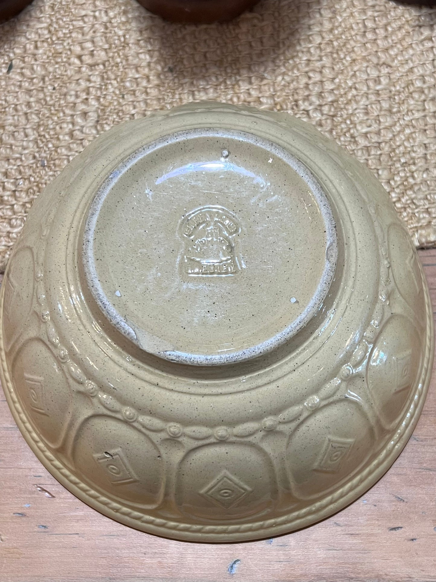 Vintage T.G. Green & Co. "Gripstand" Yellowware Mixing Bowl The Mustard Seed Collection, The Seed