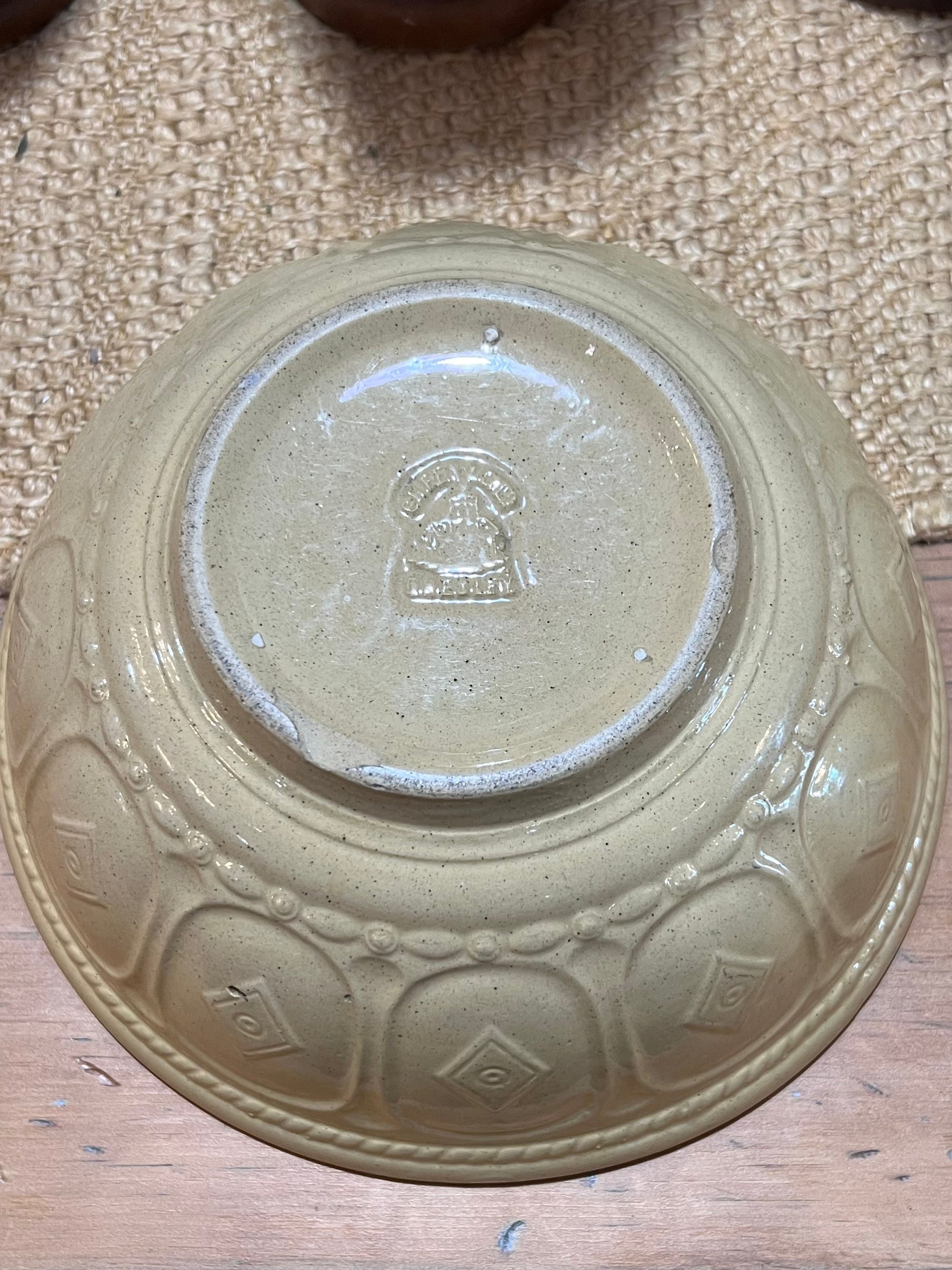 Vintage T.G. Green & Co. "Gripstand" Yellowware Mixing Bowl The Mustard Seed Collection, The Seed