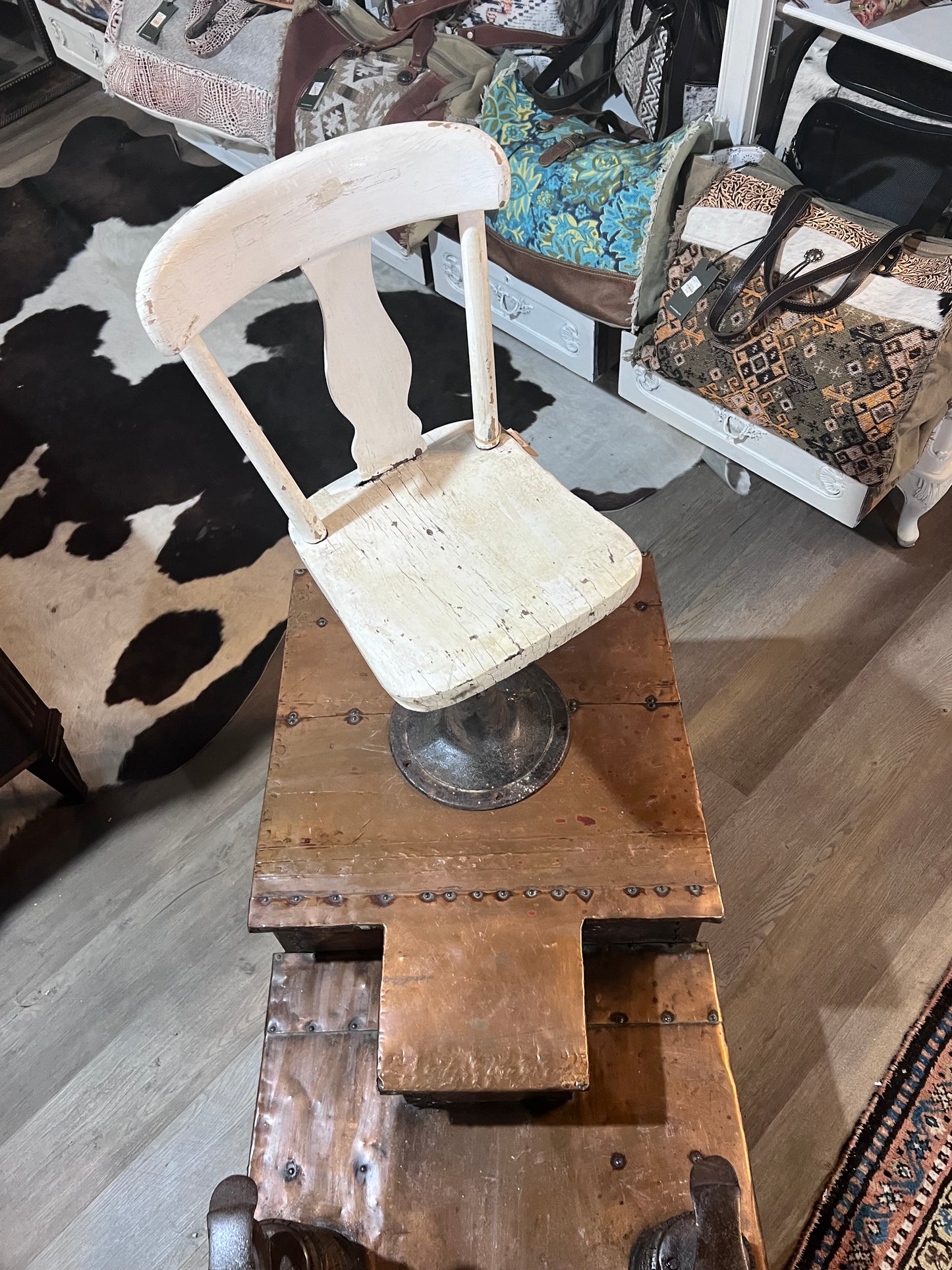 Antique Authentic Whittmore Polishes Shoe Shining Station