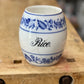 European Blue Floral Ceramic Rice Storage Jar Orlando Estate Auction