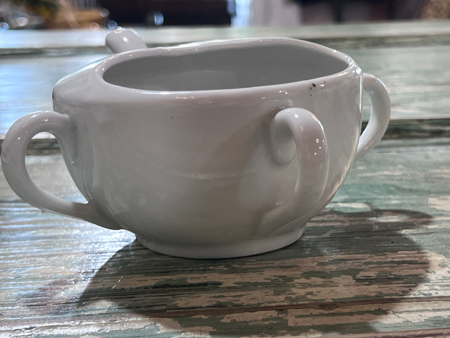 Antique Baby Invalid Feeder Cup Porcelain