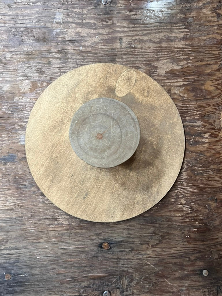 Vintage Wooden Pedestal Riser The Mustard Seed Collection, The Seed