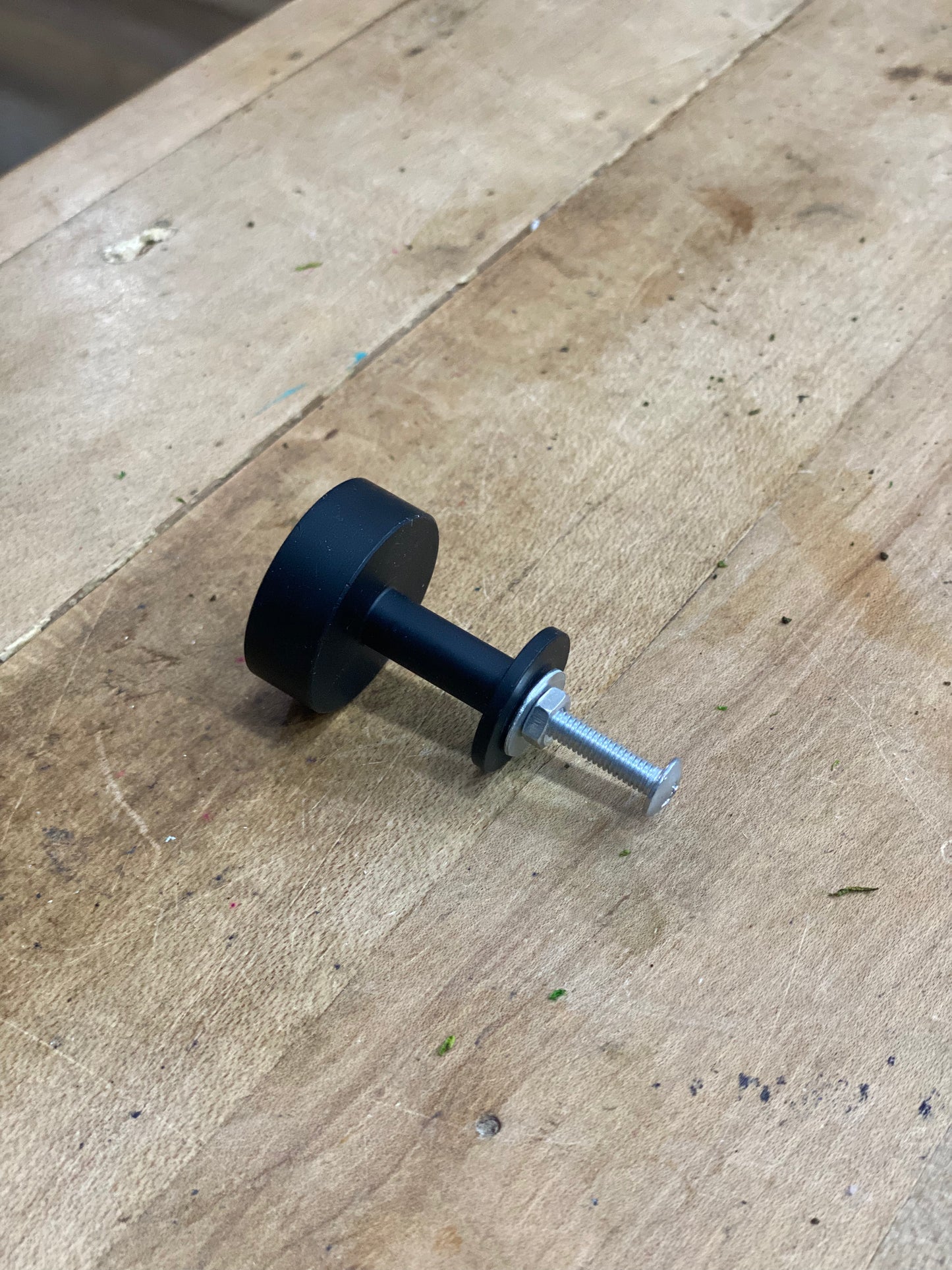 Black Marble Veined pin knob