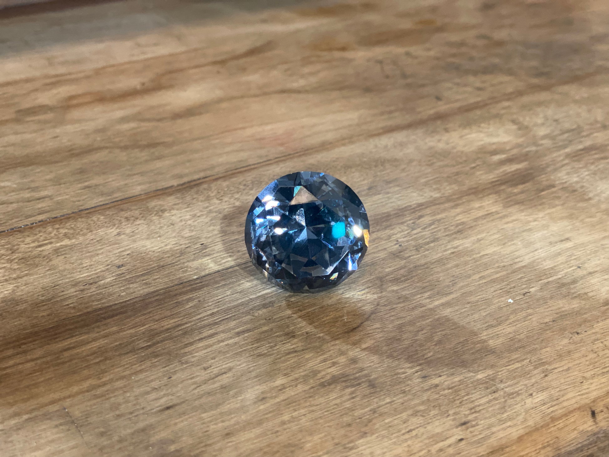 Black Cut Glass Knob